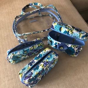 Vera Bradley 4 Piece Cosmetic Bag